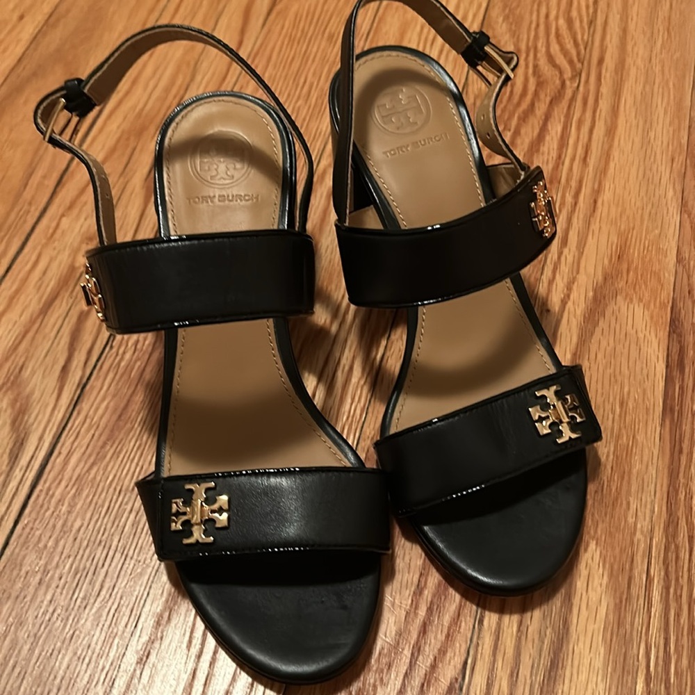 EUC*Tory Burch Black Sandals, Size 6